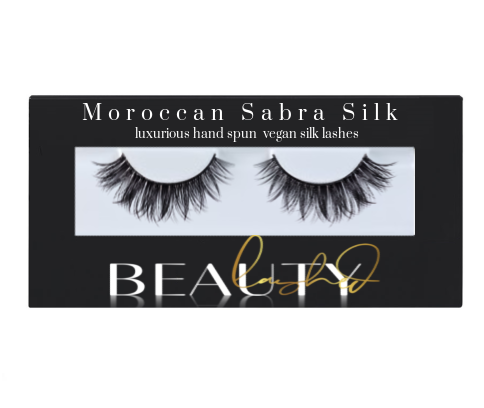 Our Flaunty 3D Moroccan Sabra Silk Lash Collection of Vegan Silk lashes are made with Premium plant-derived silk harvested from Saharan Aloe Vera cacti in northern Morocco. The plants are most commonly found in the Saharan dessert. After the silk fibers are taken from the plants, they are washed, dyed, dried and then hand-spun to mimic the look of real silk lashes!