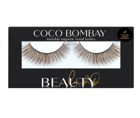 The Coco Bombay Collection Our Coco Bombay Collection of Vegan Mink lashes in an invisible magnetic band features Luxelash™ technology which replicates the look and feel of traditional mink hairs so your get luxurious lashes but in vegan form. Adding unbelievable length, volume and definition to your lashes, these Bombay lashes will definitely standout in a crowd. Incredibly comfortable | incredibly flashy | incredibly Luxe