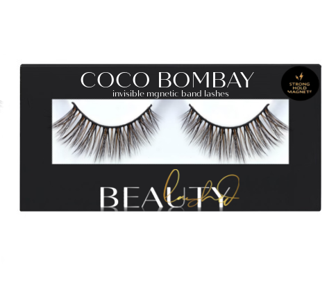 Our Coco Bombay Collection of Vegan Mink lashes in an invisible magnetic band features Luxelash™ technology which replicates the look and feel of traditional mink hairs so your get luxurious lashes but in vegan form. Adding unbelievable length, volume and definition to your lashes, these Bombay lashes will definitely standout in a crowd. Incredibly comfortable | incredibly flashy | incredibly Luxe