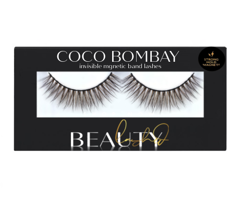 Our Coco Bombay Collection of Vegan Mink lashes in an invisible magnetic band features Luxelash™ technology which replicates the look and feel of traditional mink hairs so your get luxurious lashes but in vegan form. Adding unbelievable length, volume and definition to your lashes, these Bombay lashes will definitely standout in a crowd. Incredibly comfortable | incredibly flashy | incredibly Luxe