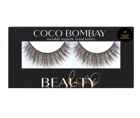 Our Coco Bombay Collection of Vegan Mink lashes in an invisible magnetic band features Luxelash™ technology which replicates the look and feel of traditional mink hairs so your get luxurious lashes but in vegan form. Adding unbelievable length, volume and definition to your lashes, these Bombay lashes will definitely standout in a crowd.  Incredibly comfortable | incredibly flashy | incredibly Luxe