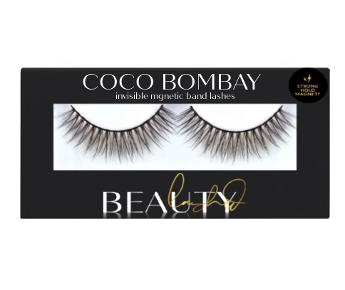 Our Coco Bombay Collection of Vegan Mink lashes in an invisible magnetic band features Luxelash™ technology which replicates the look and feel of traditional mink hairs so your get luxurious lashes but in vegan form. Adding unbelievable length, volume and definition to your lashes, these Bombay lashes will definitely standout in a crowd.  Incredibly comfortable | incredibly flashy | incredibly Luxe